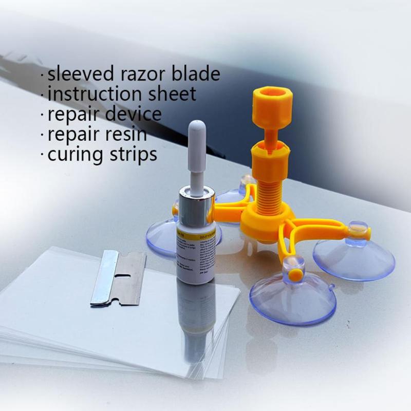 Car Window Glass Repair Kit – Windshield Scratch & Crack Repair Tool for Glass Polishing and Restoration