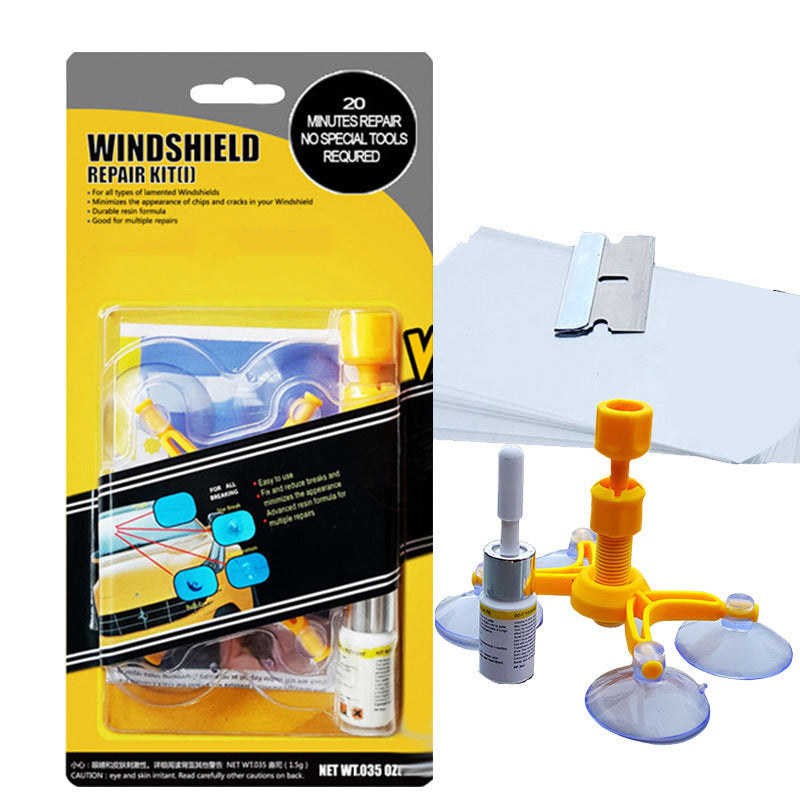 Car Window Glass Repair Kit – Windshield Scratch & Crack Repair Tool for Glass Polishing and Restoration