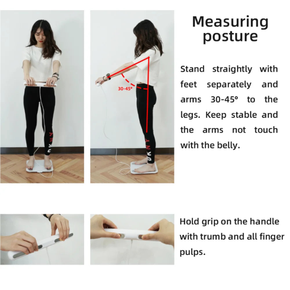 Smart Bioimpedance Scale New Highly Accurate Digital Display Body Fat Scale Body Composition Analyzer Smart Weight Scale