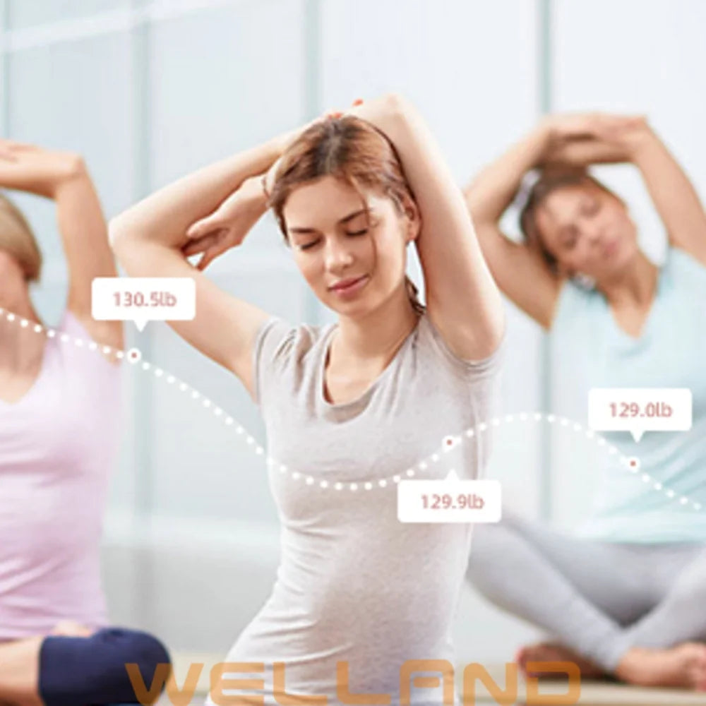 Smart Bioimpedance Scale New Highly Accurate Digital Display Body Fat Scale Body Composition Analyzer Smart Weight Scale