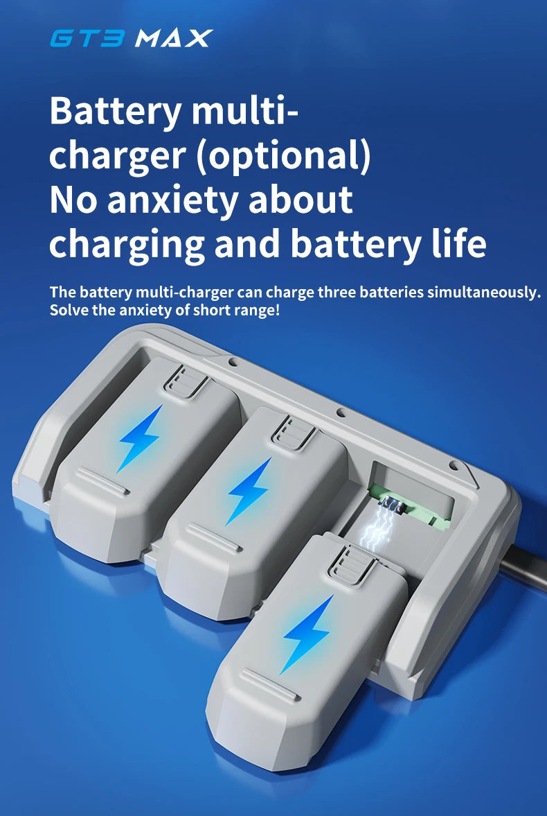 GT3 Mini Dual Camera Drone 6K/8K – Obstacle Avoidance FPV Quadcopter with LED Lights, Optical Flow, 360° Flip & App Control