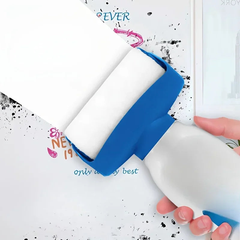 Reusable 4-Inch Paint Roller Brush for Wall Repair & Touch-Up – Easy Home Painting Tool (Container Only, Paint Not Included)
