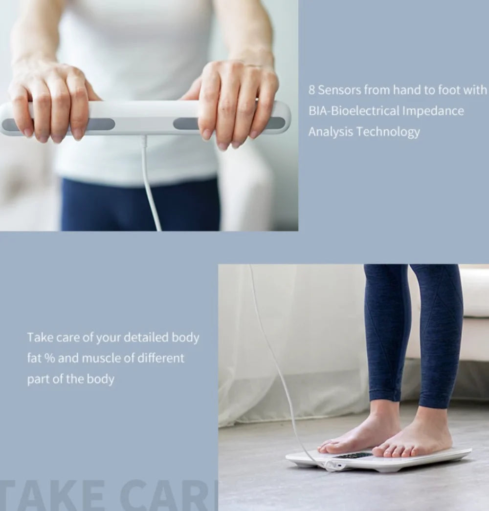 Smart Bioimpedance Scale New Highly Accurate Digital Display Body Fat Scale Body Composition Analyzer Smart Weight Scale