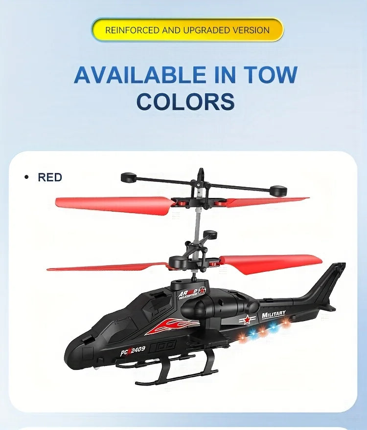 Rechargeable Mini RC Drone Remote Safe Fall-resistant RC Helicopters Drone LED Colorful Luminous Induction Fighter Children Toys