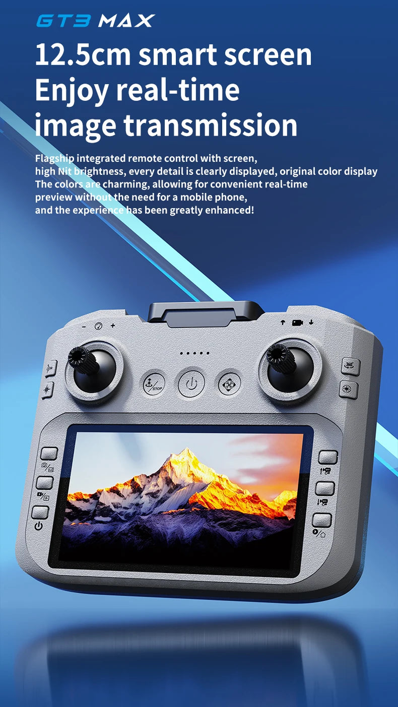 GT3 Mini Dual Camera Drone 6K/8K – Obstacle Avoidance FPV Quadcopter with LED Lights, Optical Flow, 360° Flip & App Control