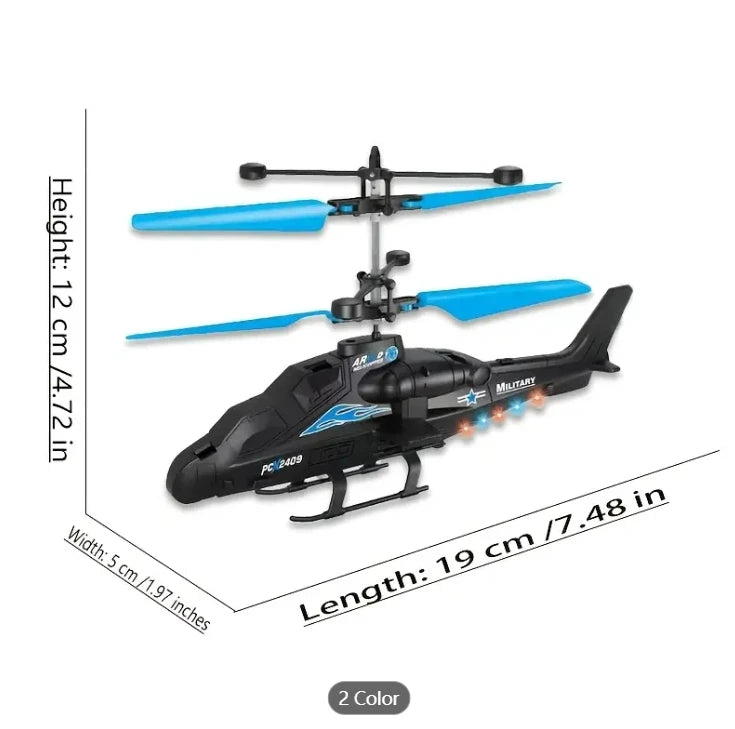 Rechargeable Mini RC Drone Remote Safe Fall-resistant RC Helicopters Drone LED Colorful Luminous Induction Fighter Children Toys