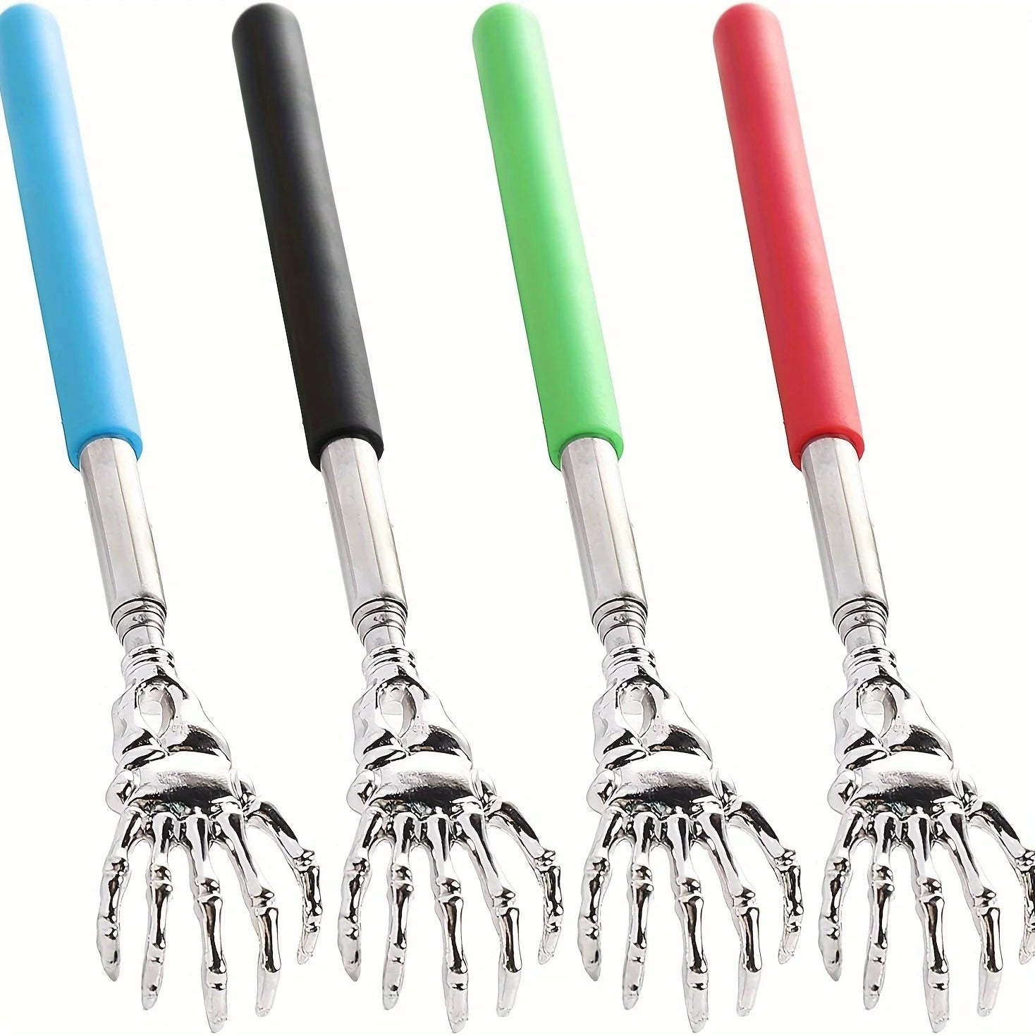 Portable Telescopic Back Scratcher - Stainless Steel, Extendable 8.3-22.8" with Comfort Grip Handle - Ideal for Elderly & Itch