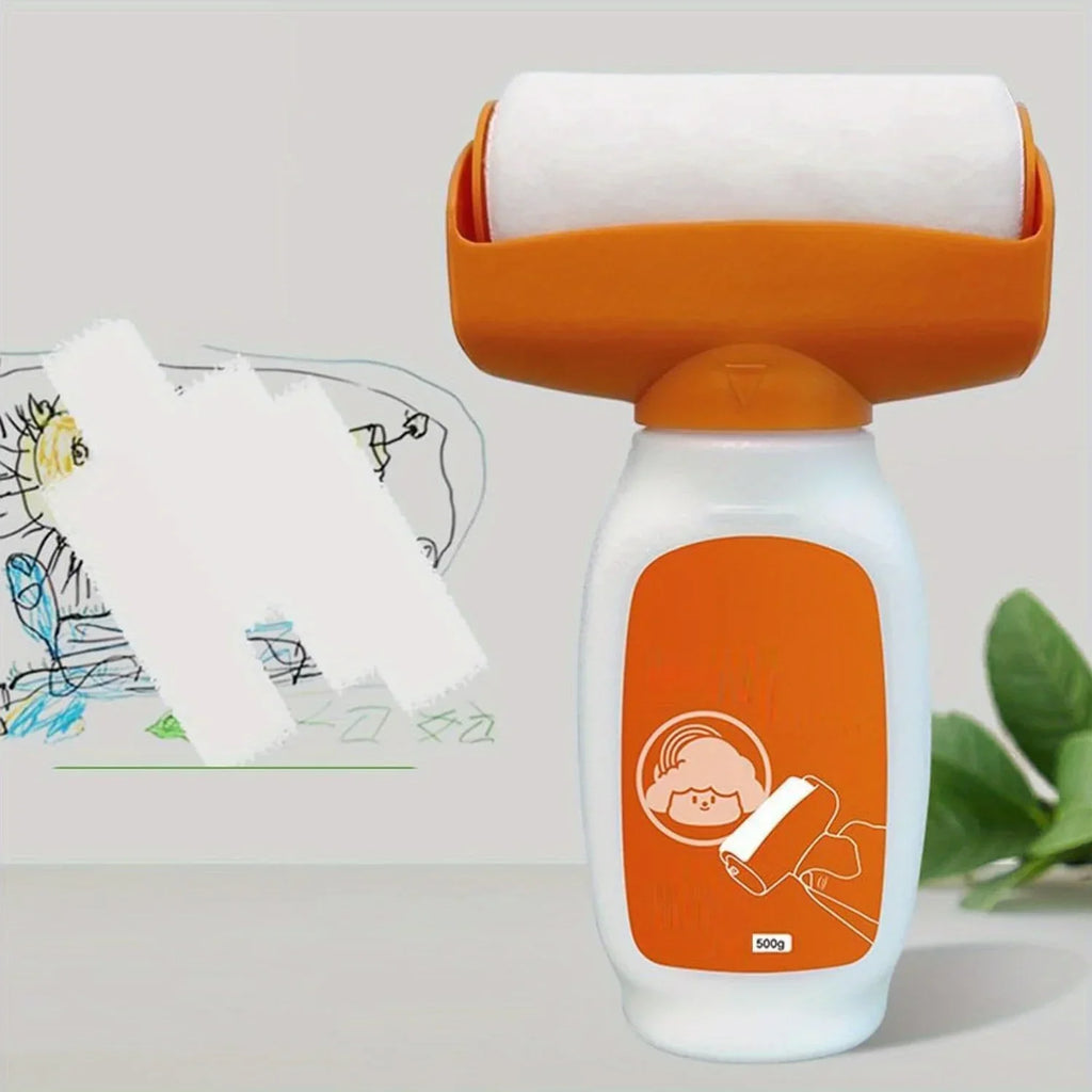 Reusable 4-Inch Paint Roller Brush for Wall Repair & Touch-Up – Easy Home Painting Tool (Container Only, Paint Not Included)