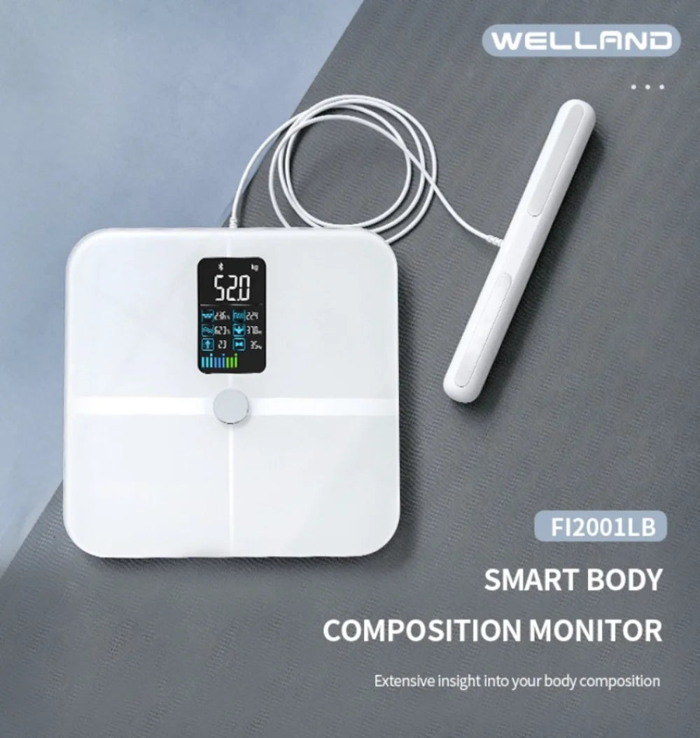 Smart Bioimpedance Scale New Highly Accurate Digital Display Body Fat Scale Body Composition Analyzer Smart Weight Scale
