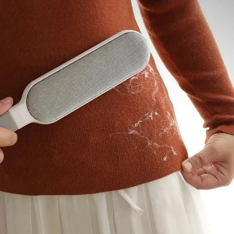 Double-Sided Pet Hair Remover Brush – Reusable Manual Lint Remover for Cat & Dog Hair | Clothing, Sofa, Carpet & Furniture Cleaner