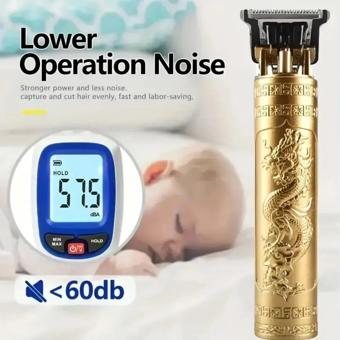 Men’s Professional T9 Retro Hair Trimmer – Rechargeable Beard & Hair Cutting Machine | USB Charging | Precision Blade